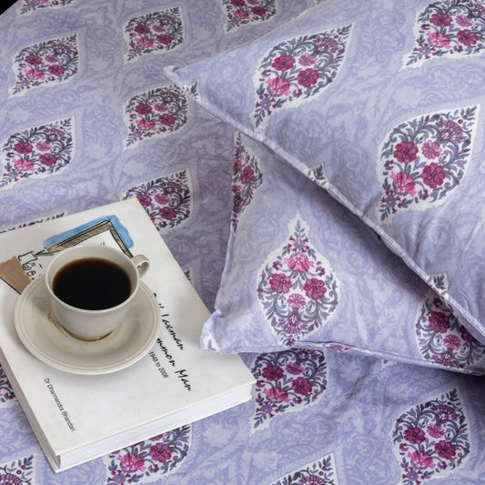 100% Cotton Bedsheet King Size , Fitted Bedsheet (1B + 2P)