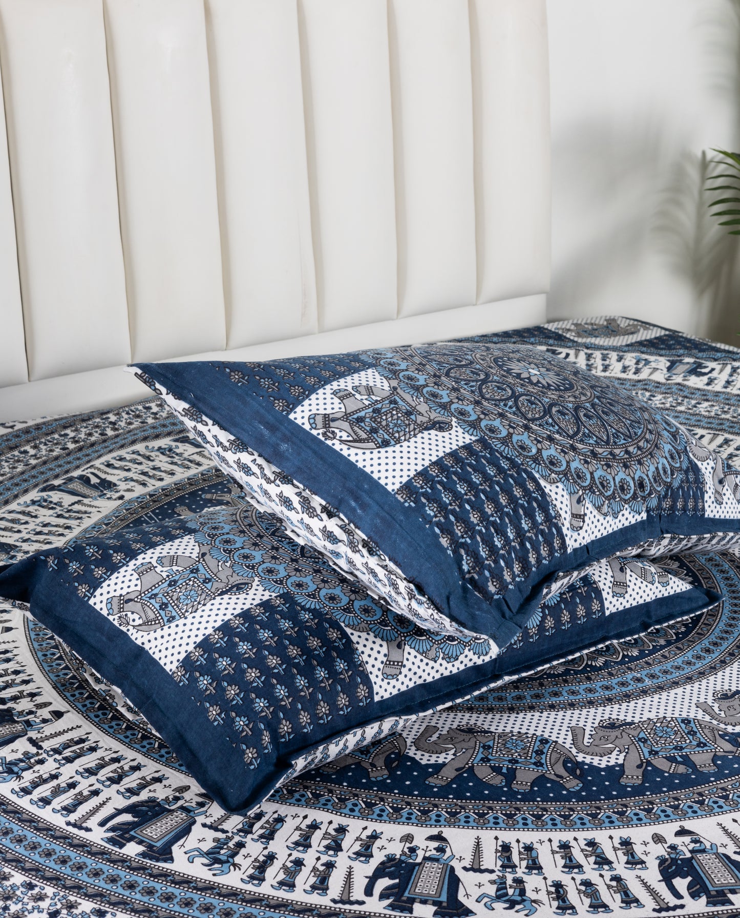 100% Cotton King Size Flat Bedsheet (1B + 2P)