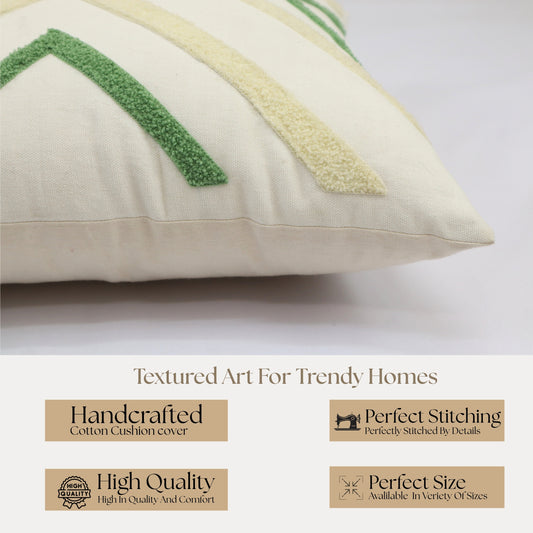 Premium Cushion Cover | Handmade with Intricate Embroidered Cushion Cover with Hidden Zipper