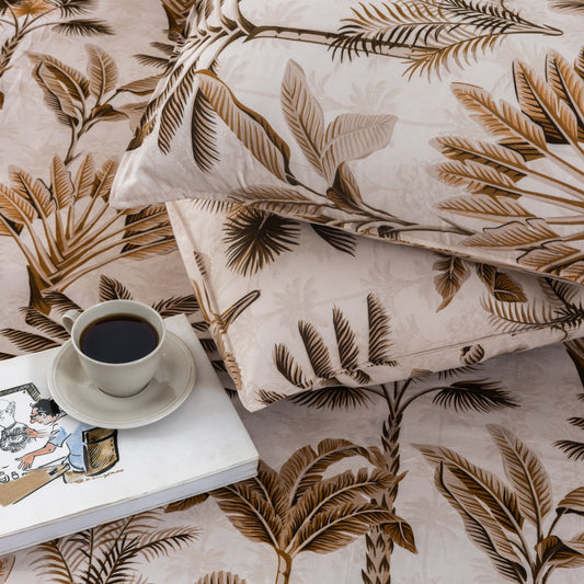100% Cotton Bedsheet  King Size , Fitted Bedsheet (1B + 2P)