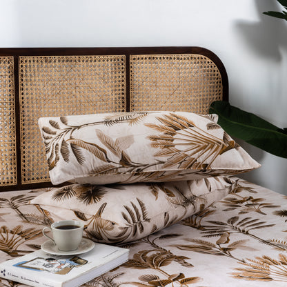 100% Cotton Bedsheet  King Size , Fitted Bedsheet (1B + 2P)