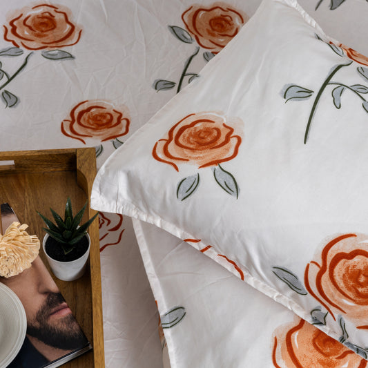 100% Cotton Bedsheet  King Size , Fitted Bedsheet (1B + 2P)
