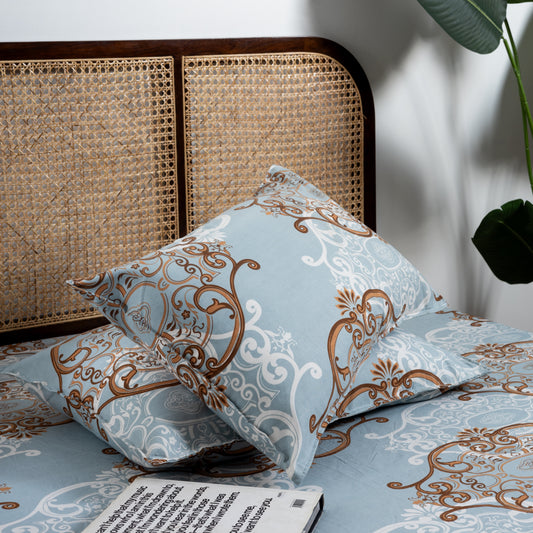 Bedsheet100% Cotton Bedsheet  King Size , Fitted Bedsheet (1B + 2P)