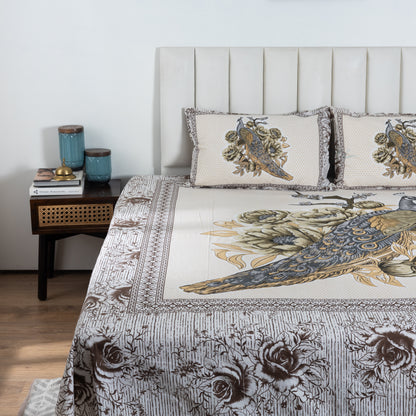 100% Cotton King Size Flat Bedsheet (1B + 2P)