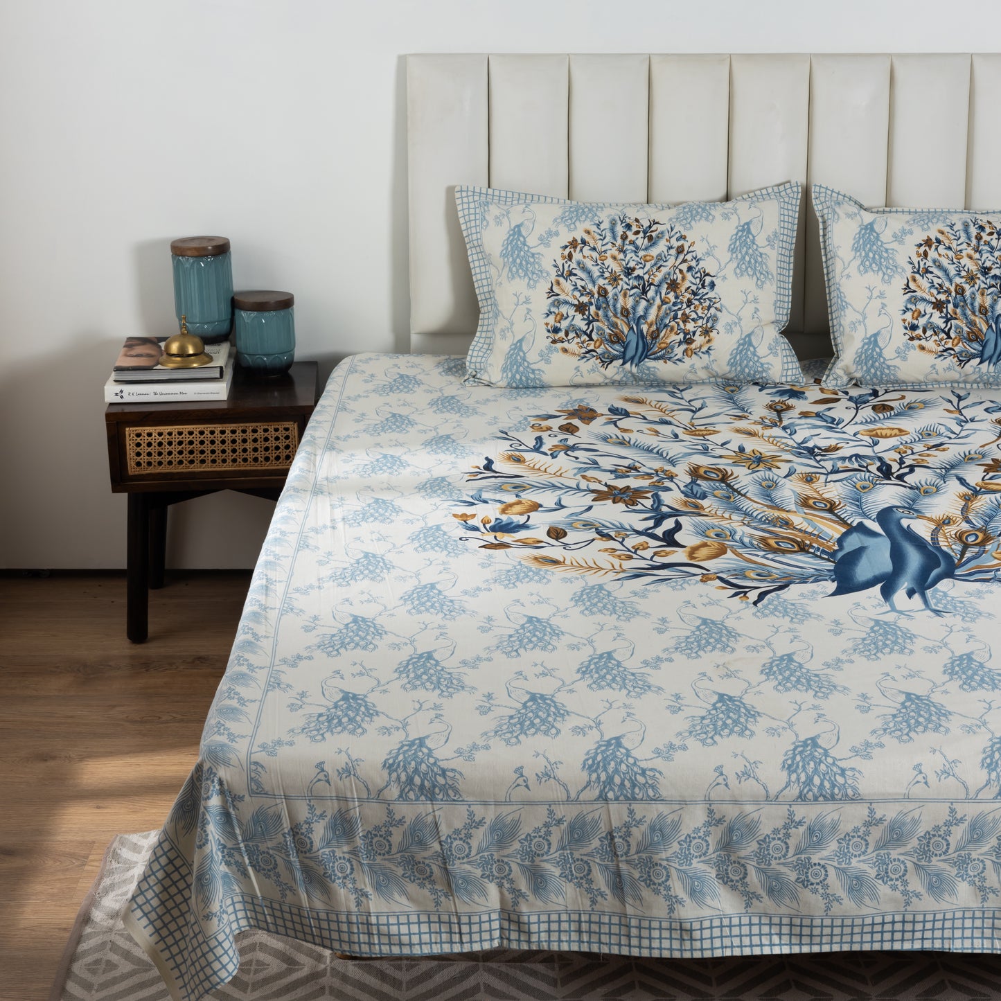 100% Cotton King Size Flat Bedsheet (1B + 2P)