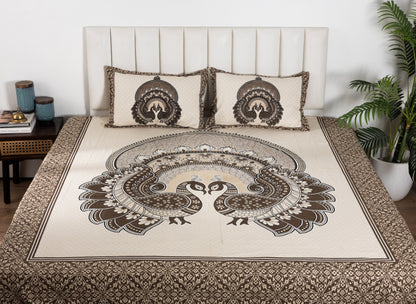 100% Cotton King Size Flat Bedsheet (1B + 2P)