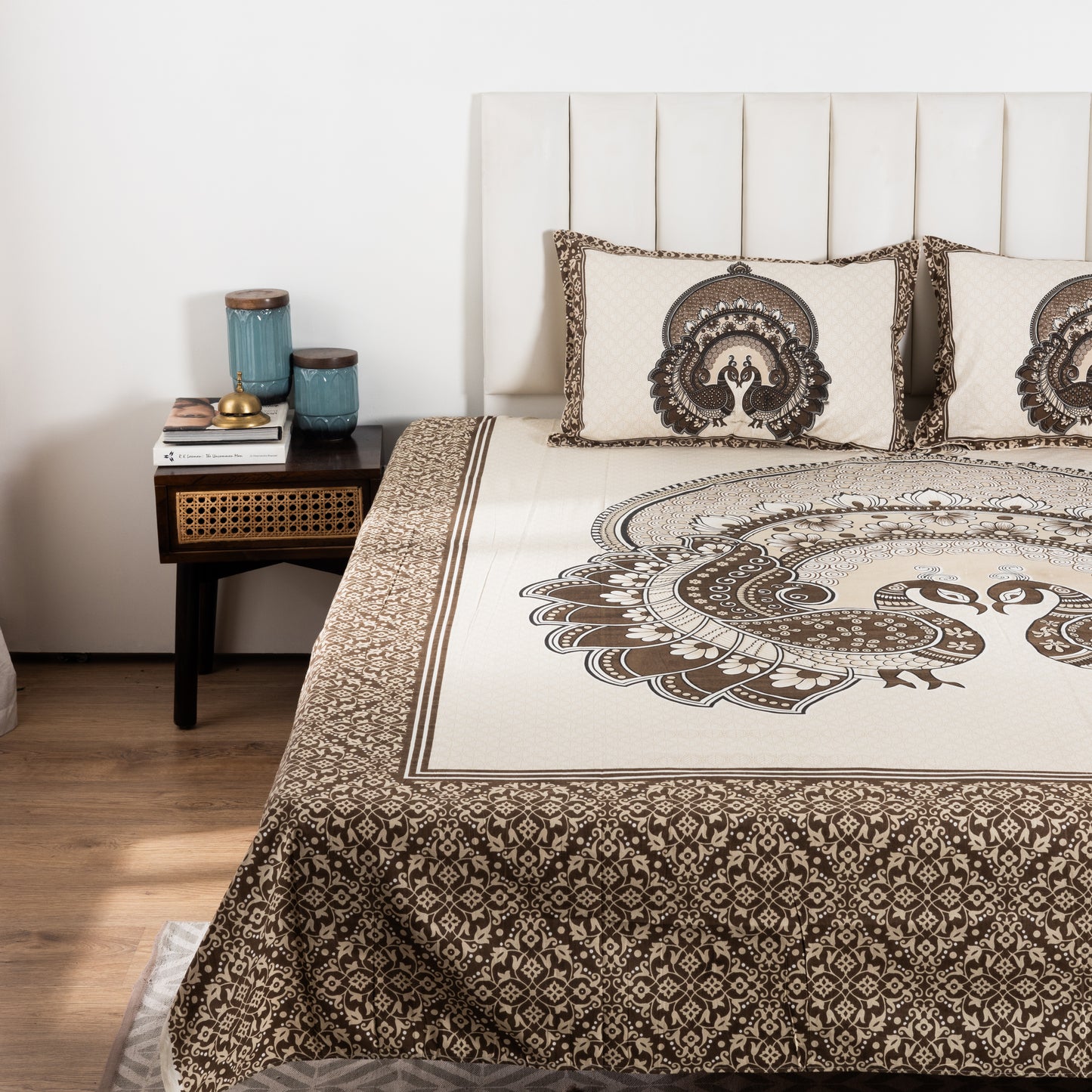 100% Cotton King Size Flat Bedsheet (1B + 2P)