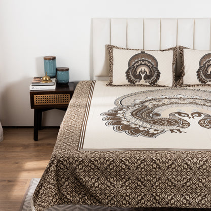 100% Cotton King Size Flat Bedsheet (1B + 2P)