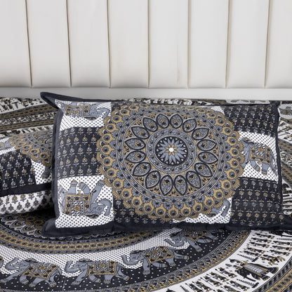 100% Cotton King Size Flat Bedsheet (1B + 2P)