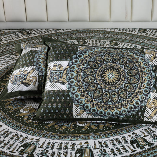 100% Cotton King Size Flat Bedsheet (1B + 2P)