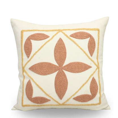 Premium Cushion Cover  | Handmade with Intricate Embroidered Cushion Cover with Hidden Zipper
