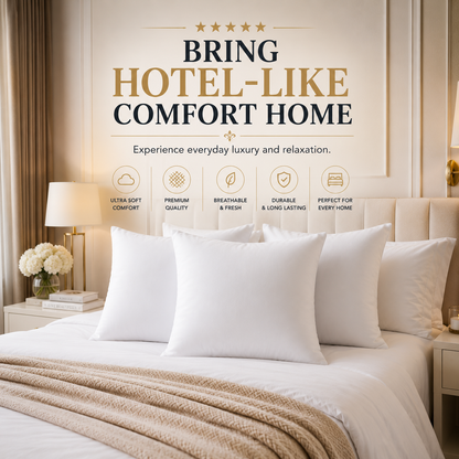 Heavenbirds 16x16 Pillow Inserts Set of 3 – Premium Soft Throw Pillow Inserts for Couch, Sofa, Bed & Decorative Cushion Covers | Machine Washable White Cushion Fillers