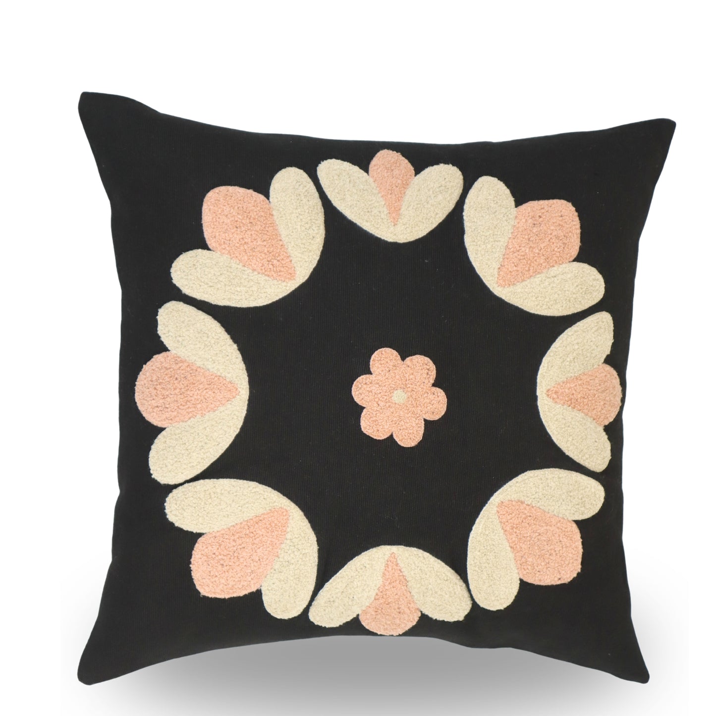 Premium Cushion Cover  | Handmade with Intricate Embroidered Cushion Cover with Hidden Zipper
