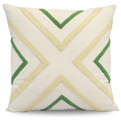 Premium Cushion Cover  | Handmade with Intricate Embroidered Cushion Cover with Hidden Zipper