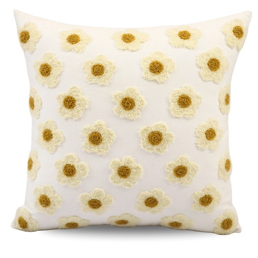 Premium Cushion Cover  | Handmade with Intricate Embroidered Cushion Cover with Hidden Zipper