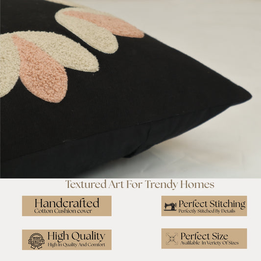 Premium Cushion Cover  | Handmade with Intricate Embroidered Cushion Cover with Hidden Zipper