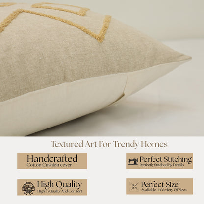 Premium Cushion Cover  | Handmade with Intricate Embroidered Cushion Cover with Hidden Zipper