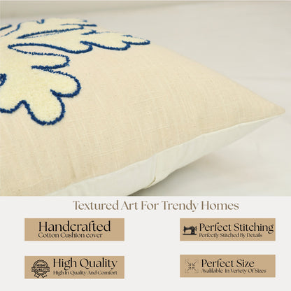 Premium Cushion Cover  | Handmade with Intricate Embroidered Cushion Cover with Hidden Zipper