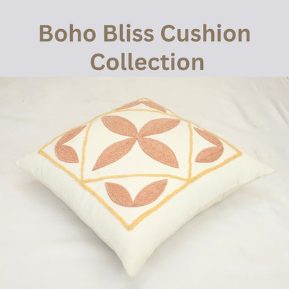 Premium Cushion Cover  | Handmade with Intricate Embroidered Cushion Cover with Hidden Zipper
