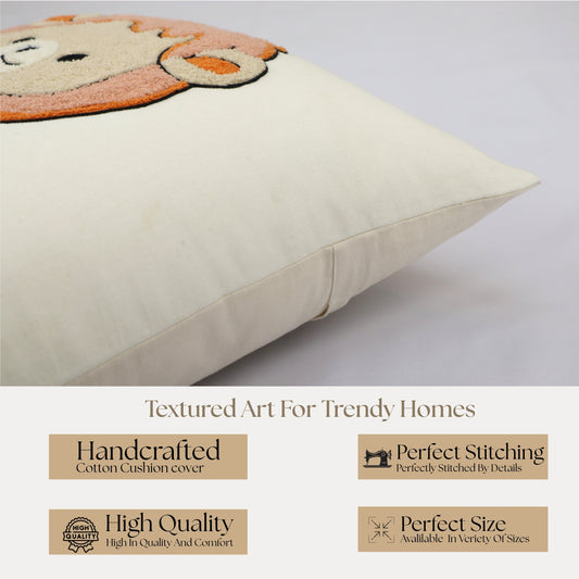 Premium Cushion Cover  | Handmade with Intricate Embroidered Cushion Cover with Hidden Zipper