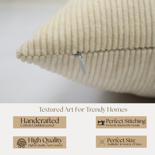 Premium Cushion Cover  | Handmade with Intricate Embroidered Cushion Cover with Hidden Zipper