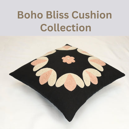 Premium Cushion Cover  | Handmade with Intricate Embroidered Cushion Cover with Hidden Zipper