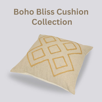 Premium Cushion Cover  | Handmade with Intricate Embroidered Cushion Cover with Hidden Zipper