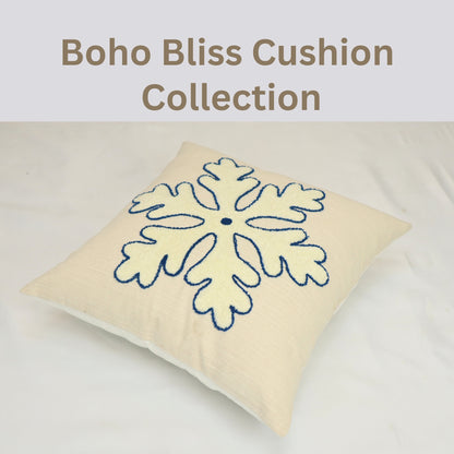 Premium Cushion Cover  | Handmade with Intricate Embroidered Cushion Cover with Hidden Zipper