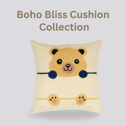 Premium Cushion Cover  | Handmade with Intricate Embroidered Cushion Cover with Hidden Zipper