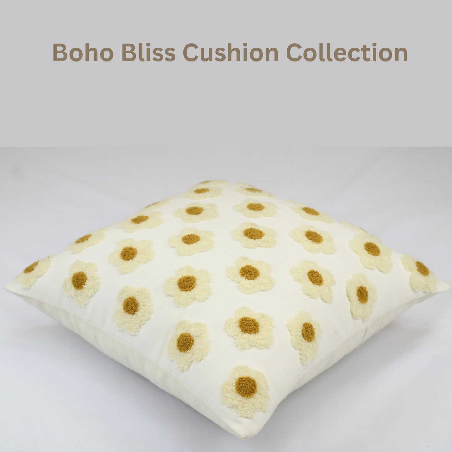 Premium Cushion Cover  | Handmade with Intricate Embroidered Cushion Cover with Hidden Zipper