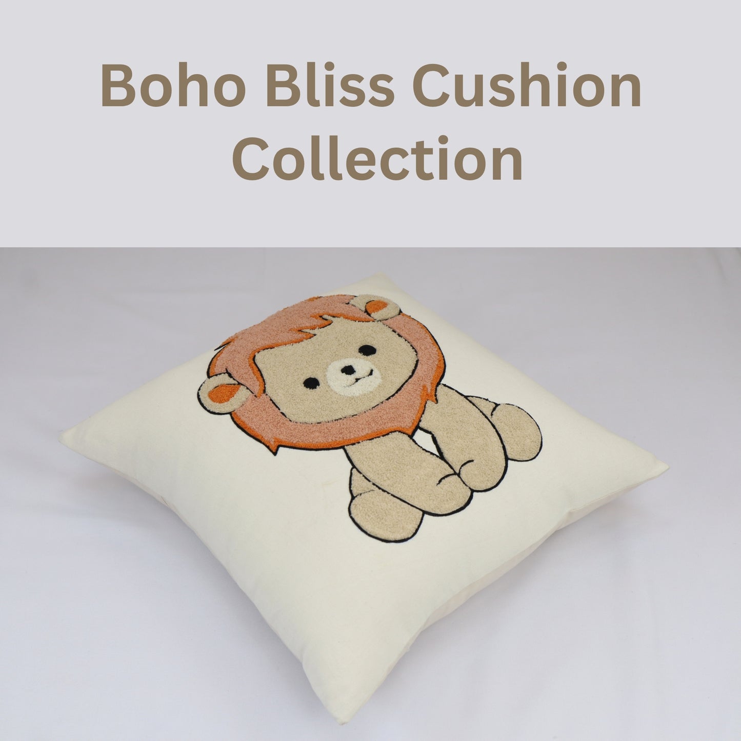 Premium Cushion Cover  | Handmade with Intricate Embroidered Cushion Cover with Hidden Zipper