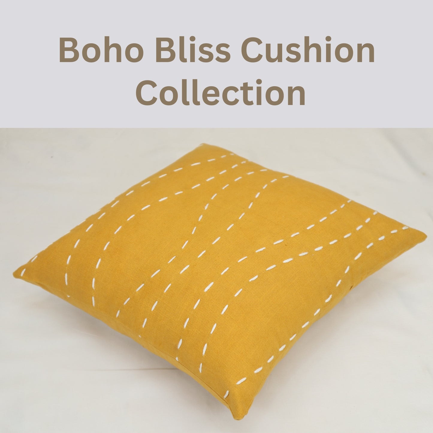 Premium Cushion Cover  | Handmade with Intricate Embroidered Cushion Cover with Hidden Zipper