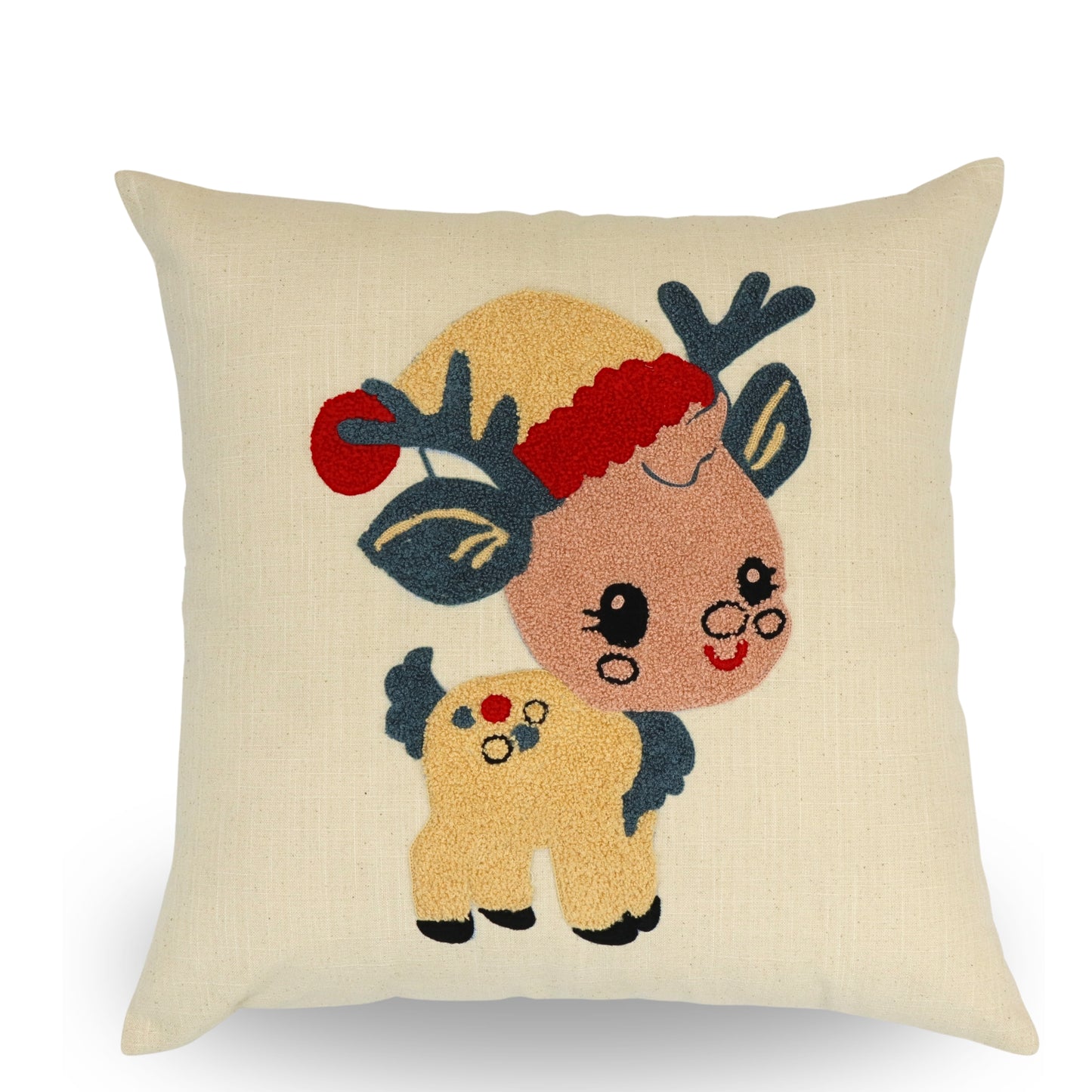 Premium Cushion Cover  | Handmade with Intricate Embroidered Cushion Cover with Hidden Zipper
