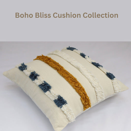 Premium Cushion Cover  | Handmade with Intricate Embroidered Cushion Cover with Hidden Zipper
