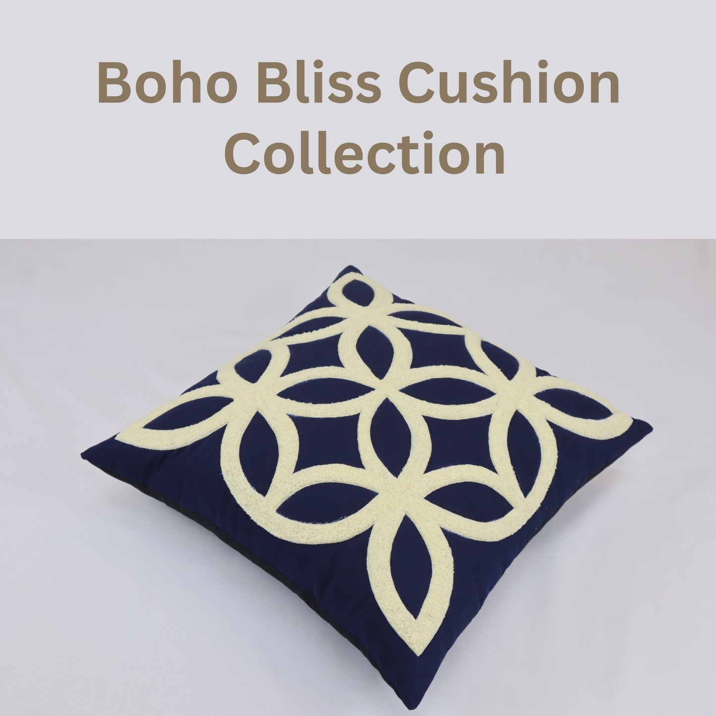 Premium Cushion Cover  | Handmade with Intricate Embroidered Cushion Cover with Hidden Zipper