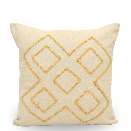 Premium Cushion Cover  | Handmade with Intricate Embroidered Cushion Cover with Hidden Zipper