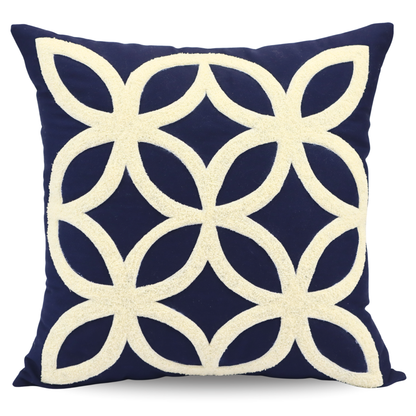 Premium Cushion Cover  | Handmade with Intricate Embroidered Cushion Cover with Hidden Zipper