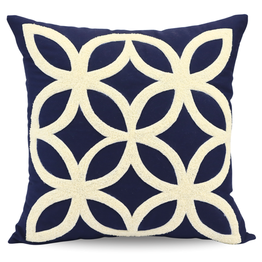 Premium Cushion Cover  | Handmade with Intricate Embroidered Cushion Cover with Hidden Zipper