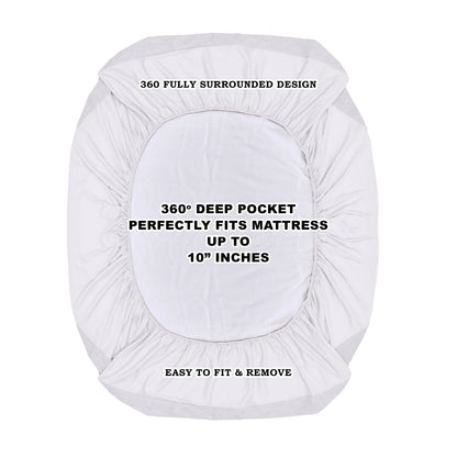 100% Waterproof Premium Cotton Feel Mattress Protector King Size (72*78*8)