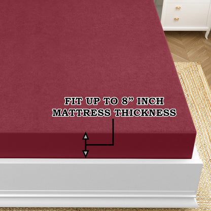 100% Waterproof Premium Cotton Feel Mattress Protector King Size (72*78*8)
