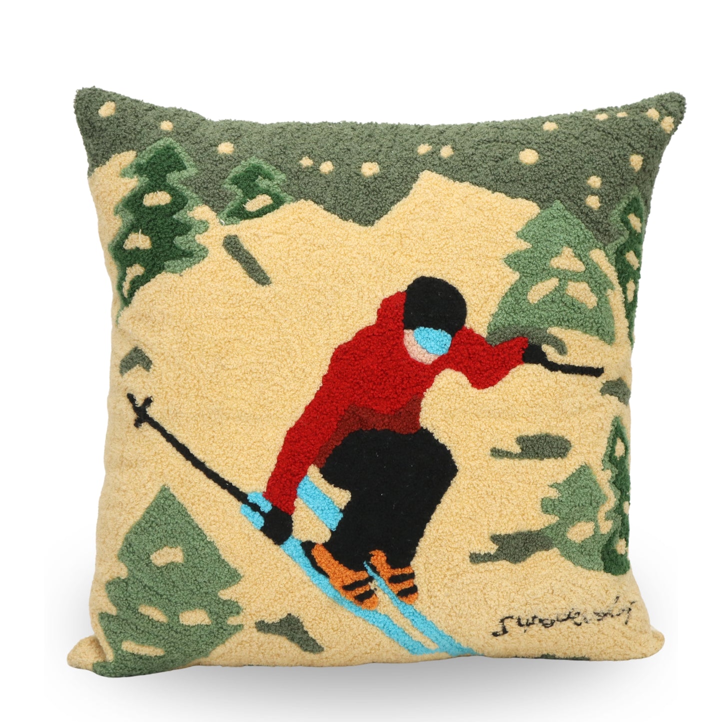 Premium Cushion Cover  | Handmade with Intricate Embroidered Cushion Cover with Hidden Zipper