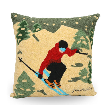 Premium Cushion Cover  | Handmade with Intricate Embroidered Cushion Cover with Hidden Zipper