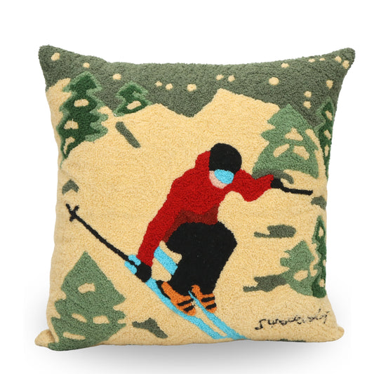 Premium Cushion Cover  | Handmade with Intricate Embroidered Cushion Cover with Hidden Zipper